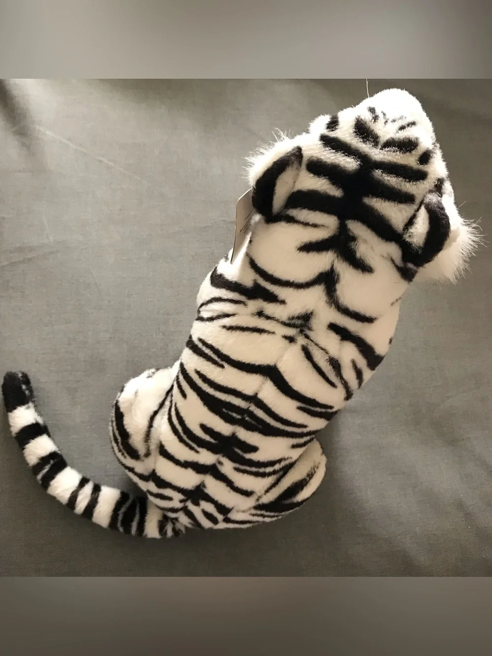 Six Flags Park Plush White Tiger Stuffed Animal Toy
